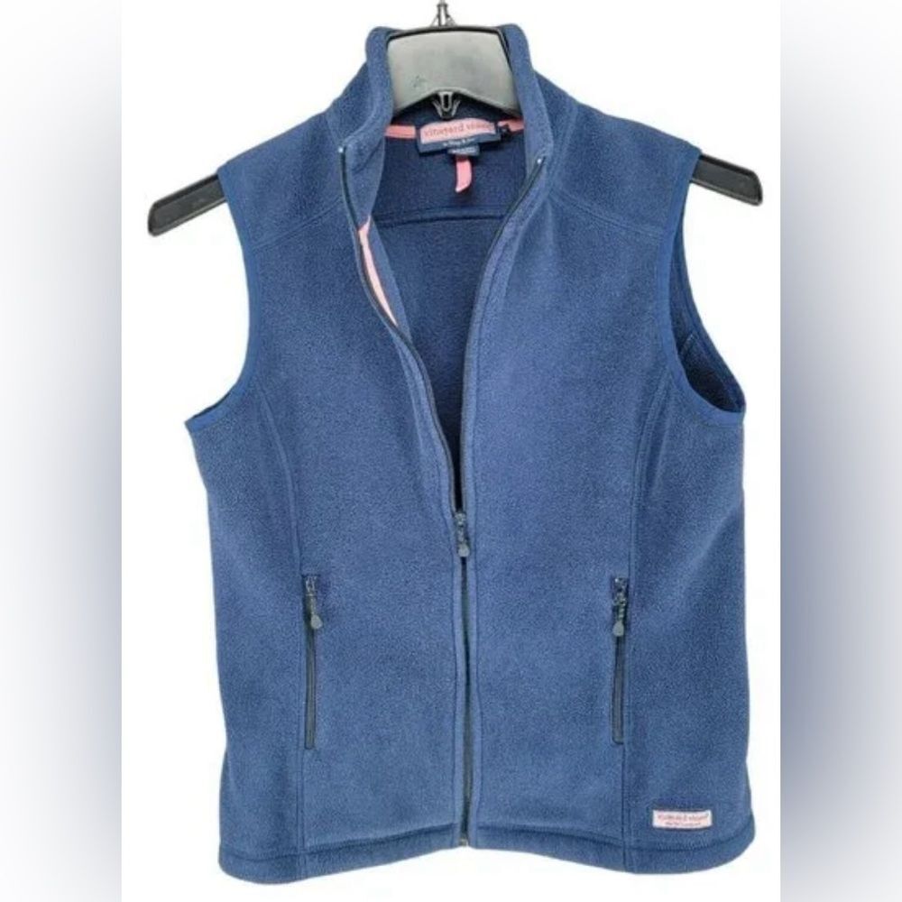 Vineyard Vines Blue Fleece Vest